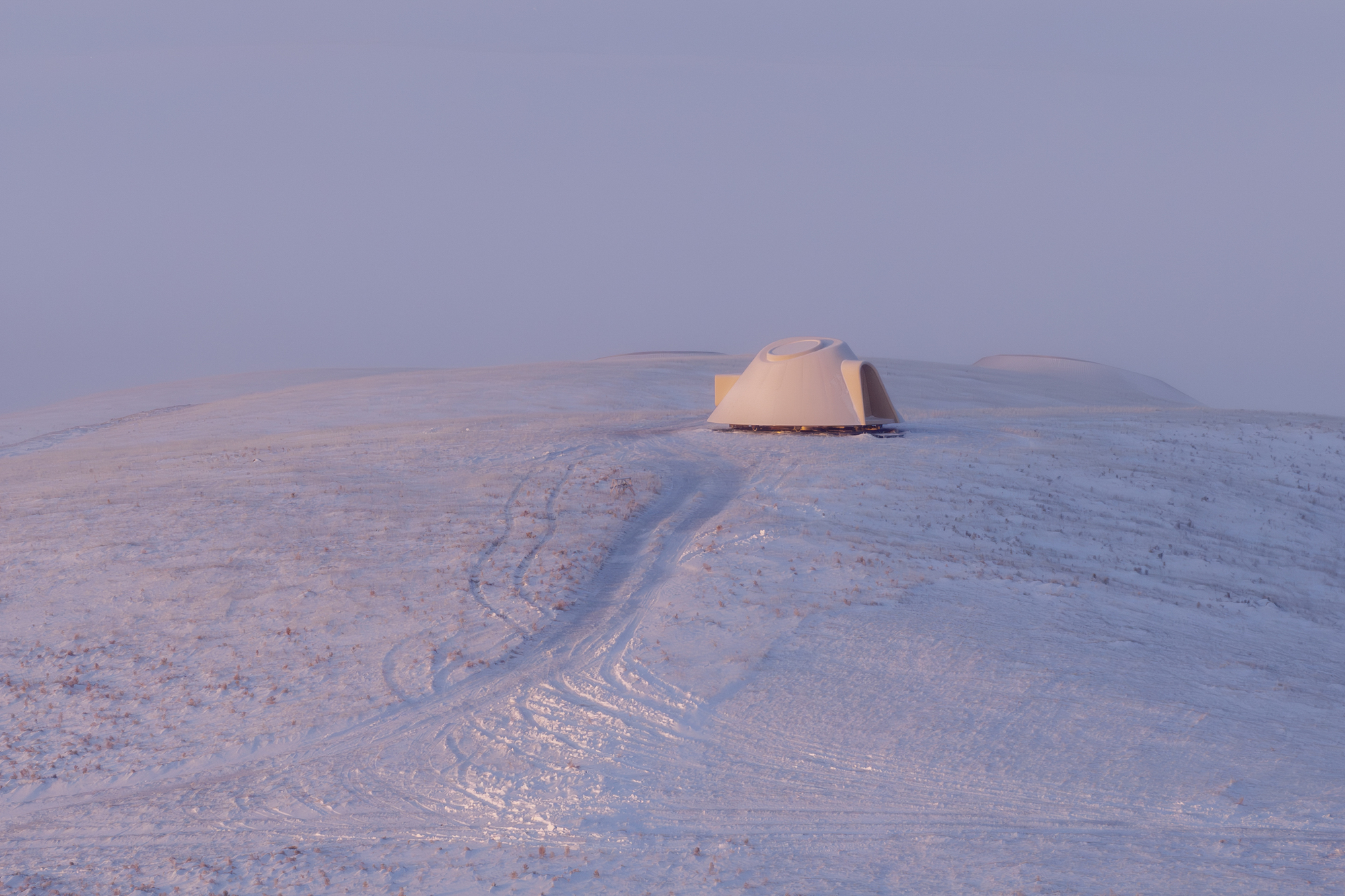 抵达大厅酒店内的火山丨中国锡林郭勒丨PLAT ASIA-26