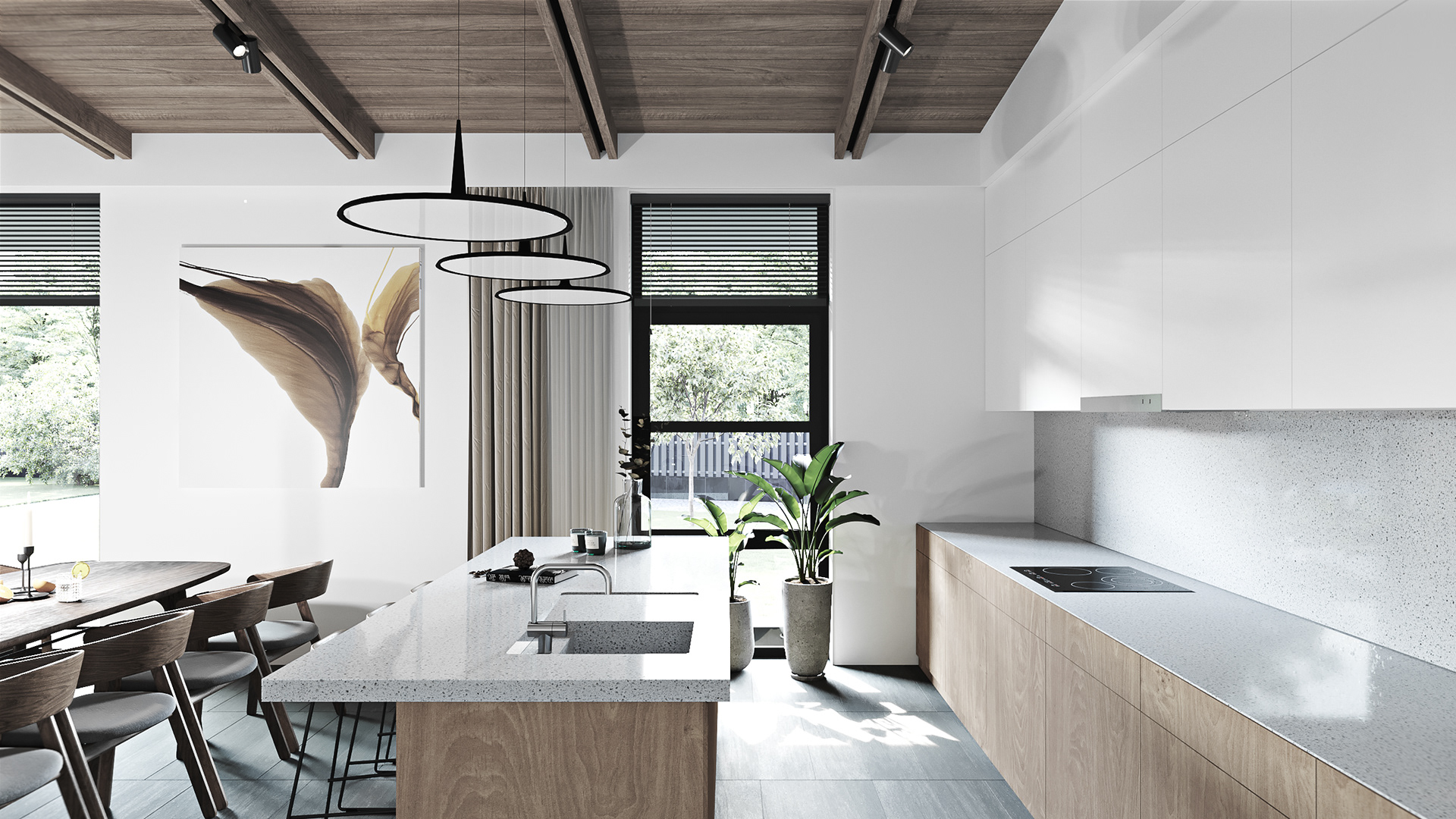 纯白空间 客餐厅设计-5