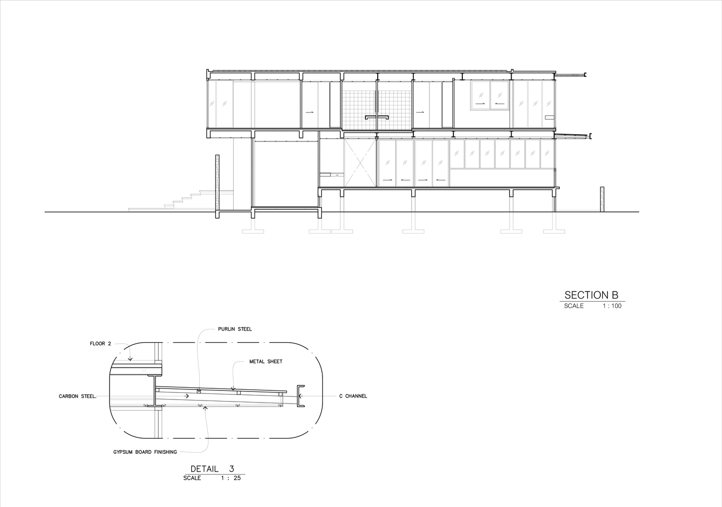泰国田园风光中的现代钢结构之家-69
