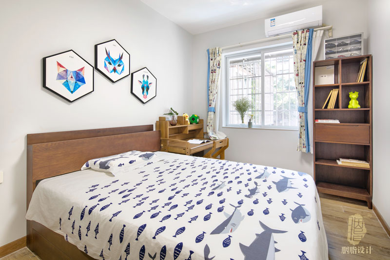华南理工南秀村四口之家北欧风改造-37