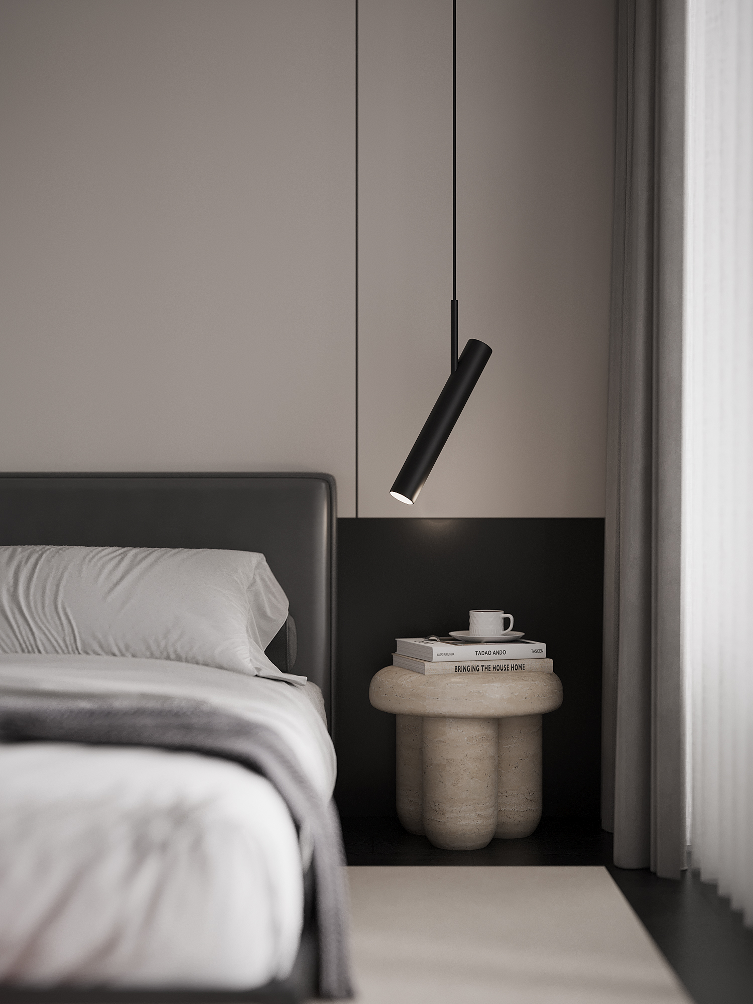 Corona渲染作品┃黑白灰-37