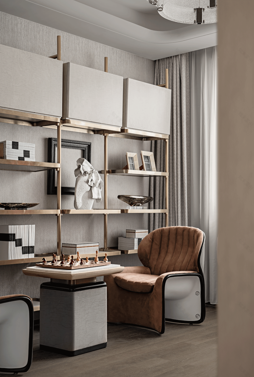 江景豪宅 · 自然与艺术的完美融合丨ARK·曼栎软装设计-47