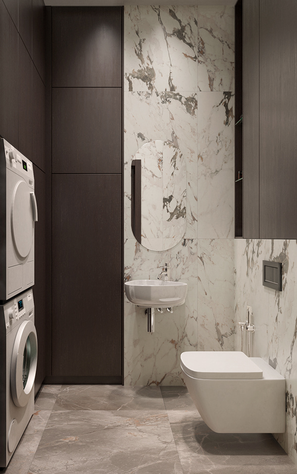 莫斯科100㎡住宅设计 永恒的经典！-19