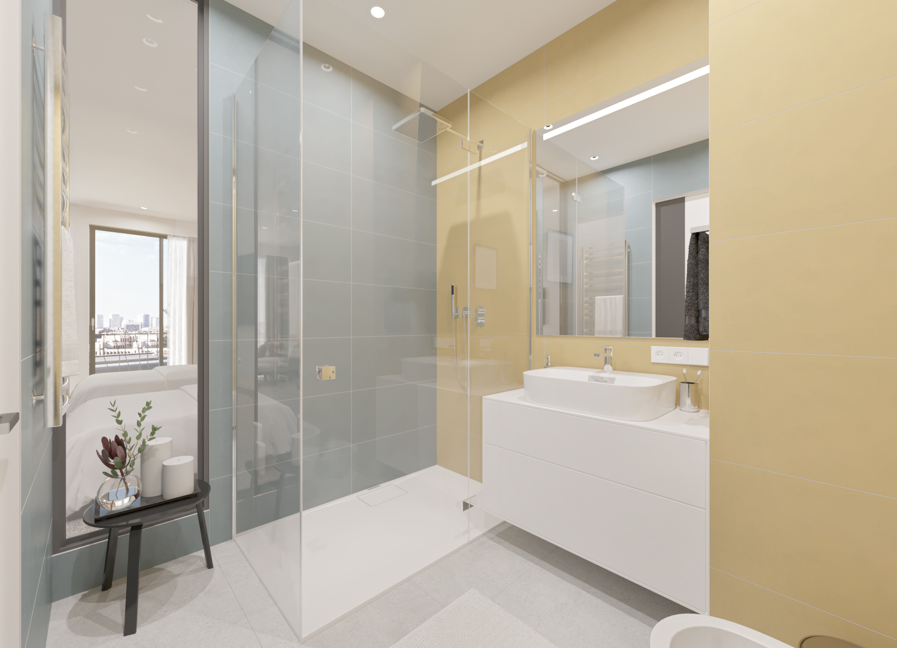 Hotel Room Interior Design. Twin rooms.-9