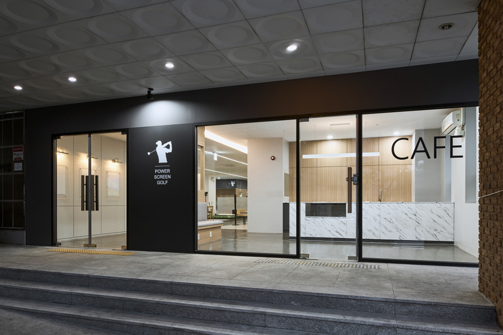 现代高级 250 平米室内高尔夫练习场设计-2