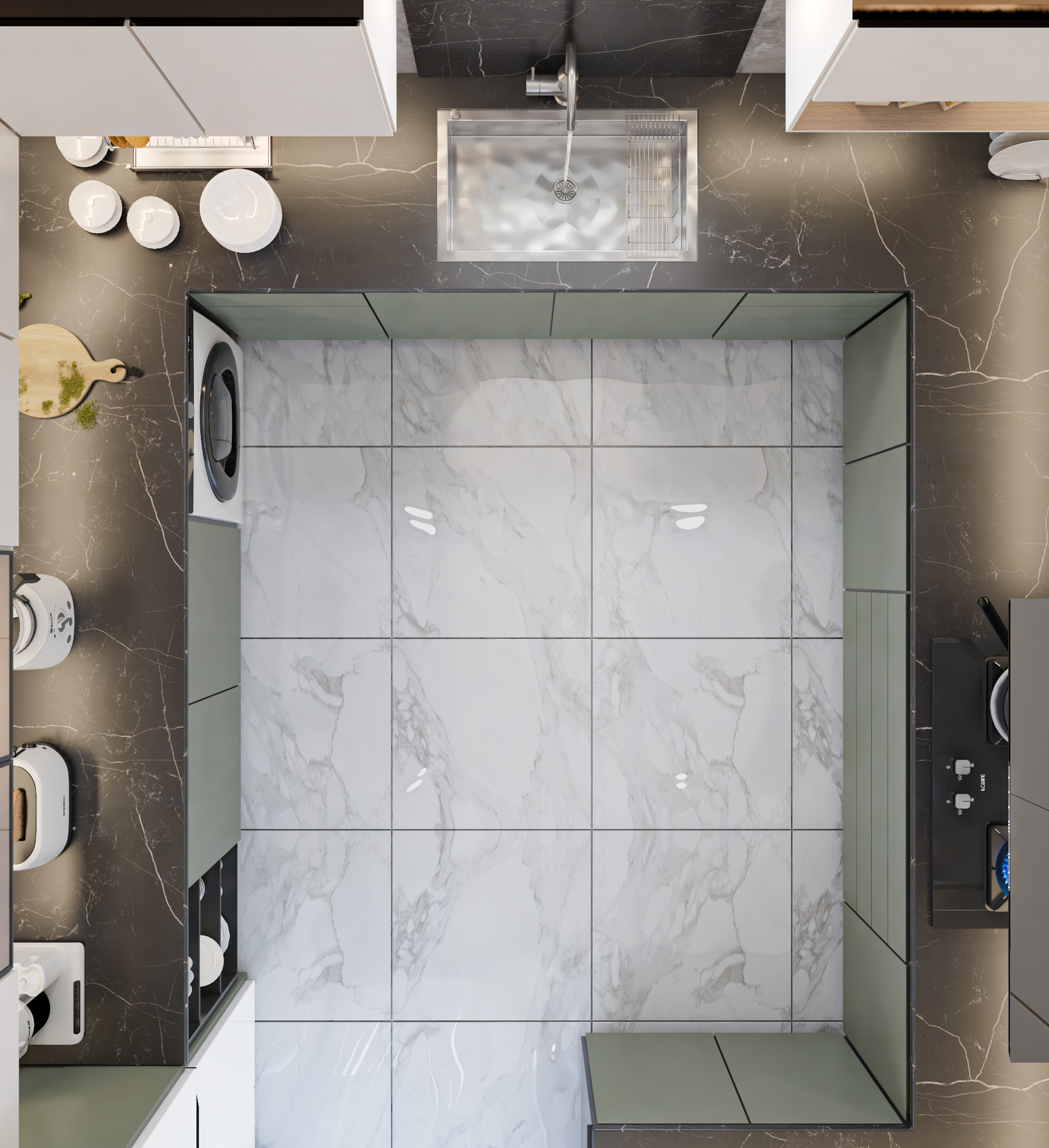 现代厨房设计-6