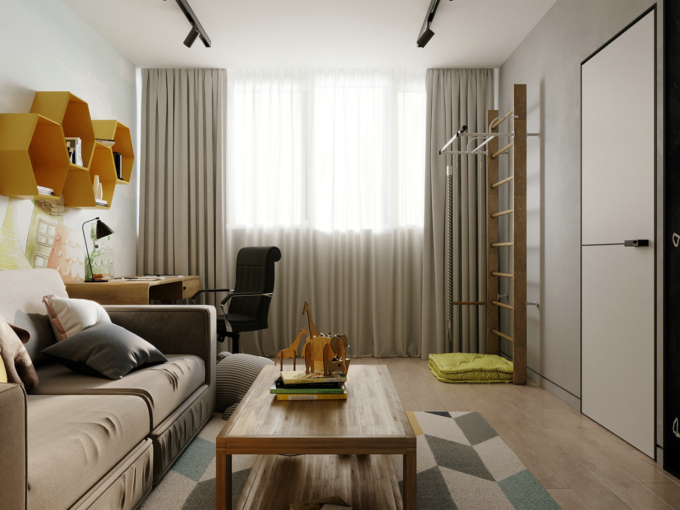 北欧原木的诗意生活——XX 项目生活空间设计-26