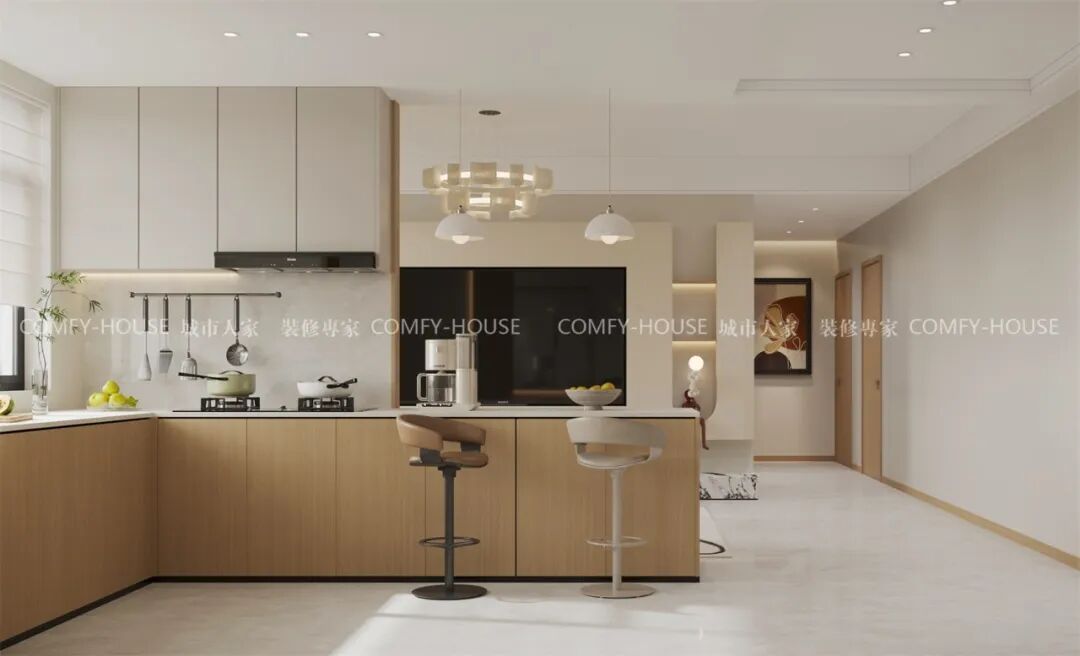 【丰奥嘉园】140㎡丨一进门就被治愈：现代奶油风家装的“松弛感”营造术-44