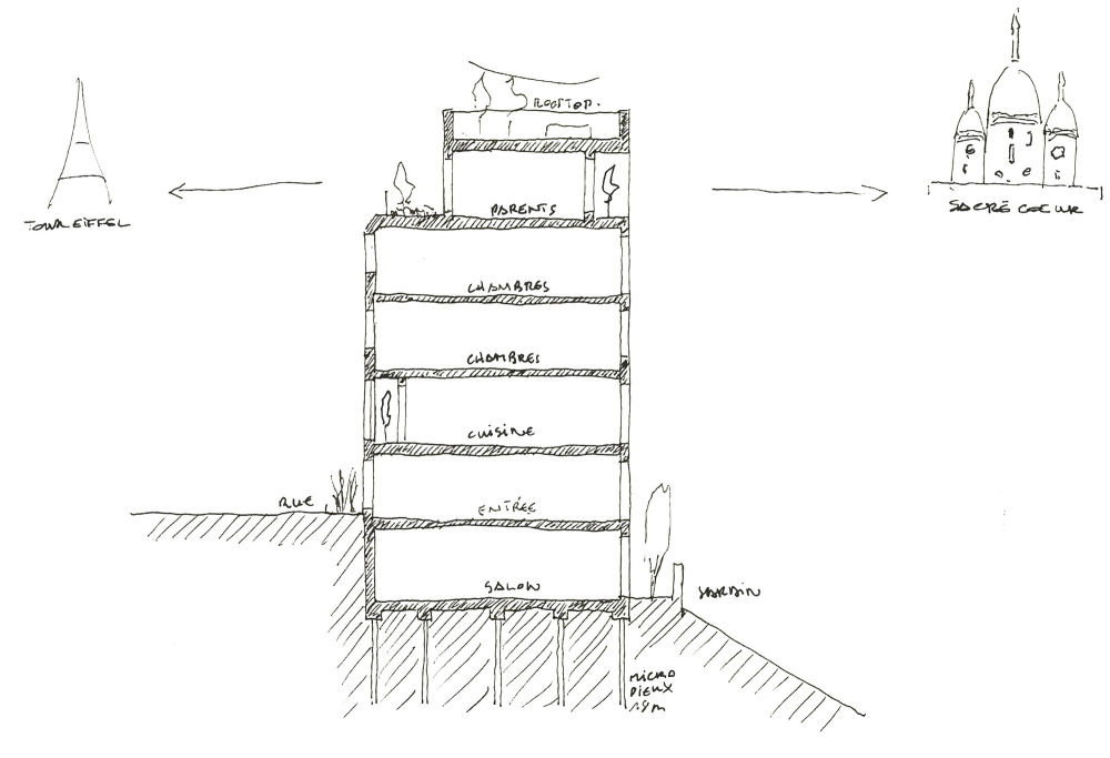 巴黎垂直住宅 Bergeyre House-47