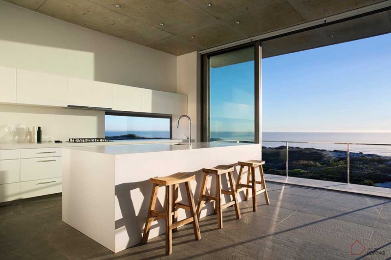 豪华别墅 现代风格南非混凝土格调的海滩私人住宅-15