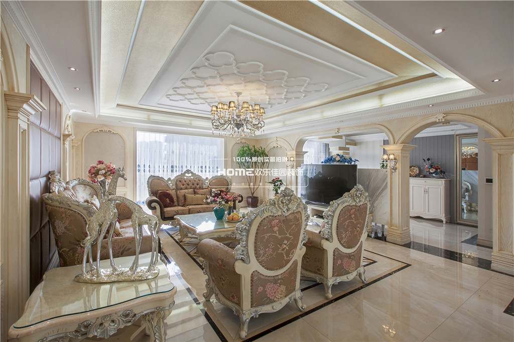 昆明丽水雅苑 85 平米欧式平墅设计，展现大宅尊贵气度-55