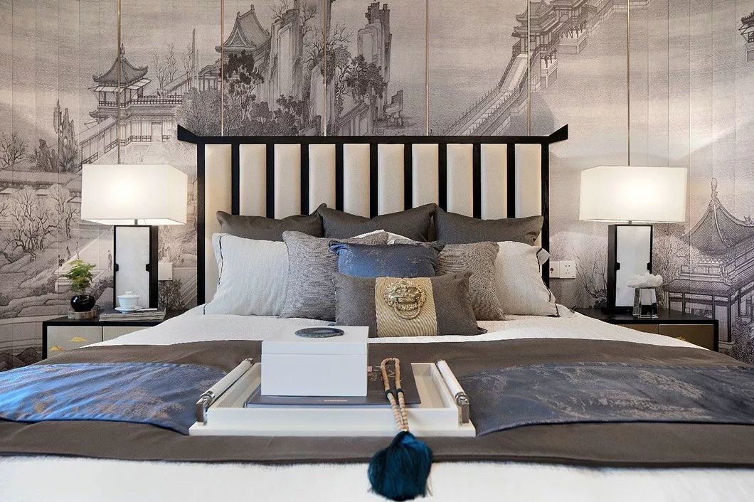 常德壹号府·新中式风格样板房设计丨中国常德丨伊派软装设计-71