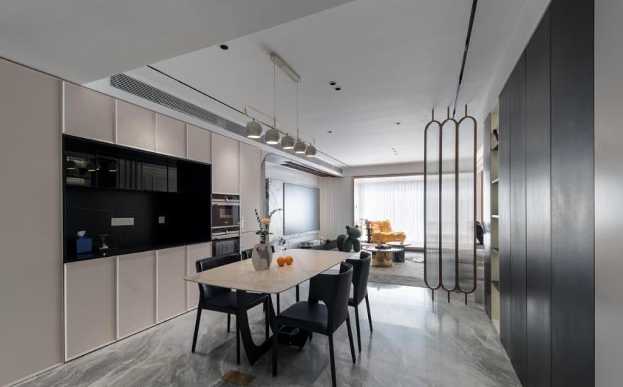 现代奢宅轻调 · 狭长户型的妙手改造-42