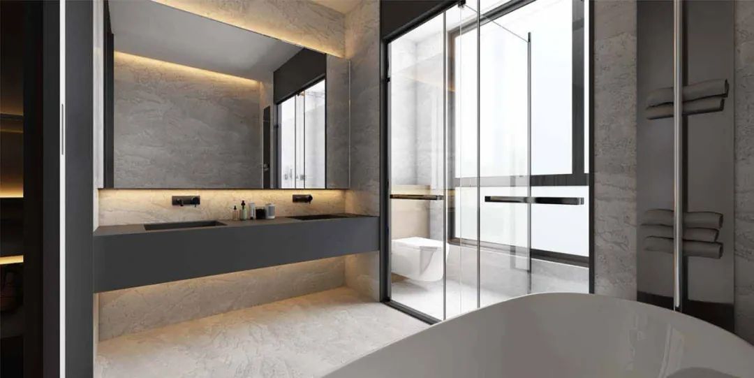 常恩设计 | 雅黑璞木极简风私宅，诠释空间高级感与时尚感-47