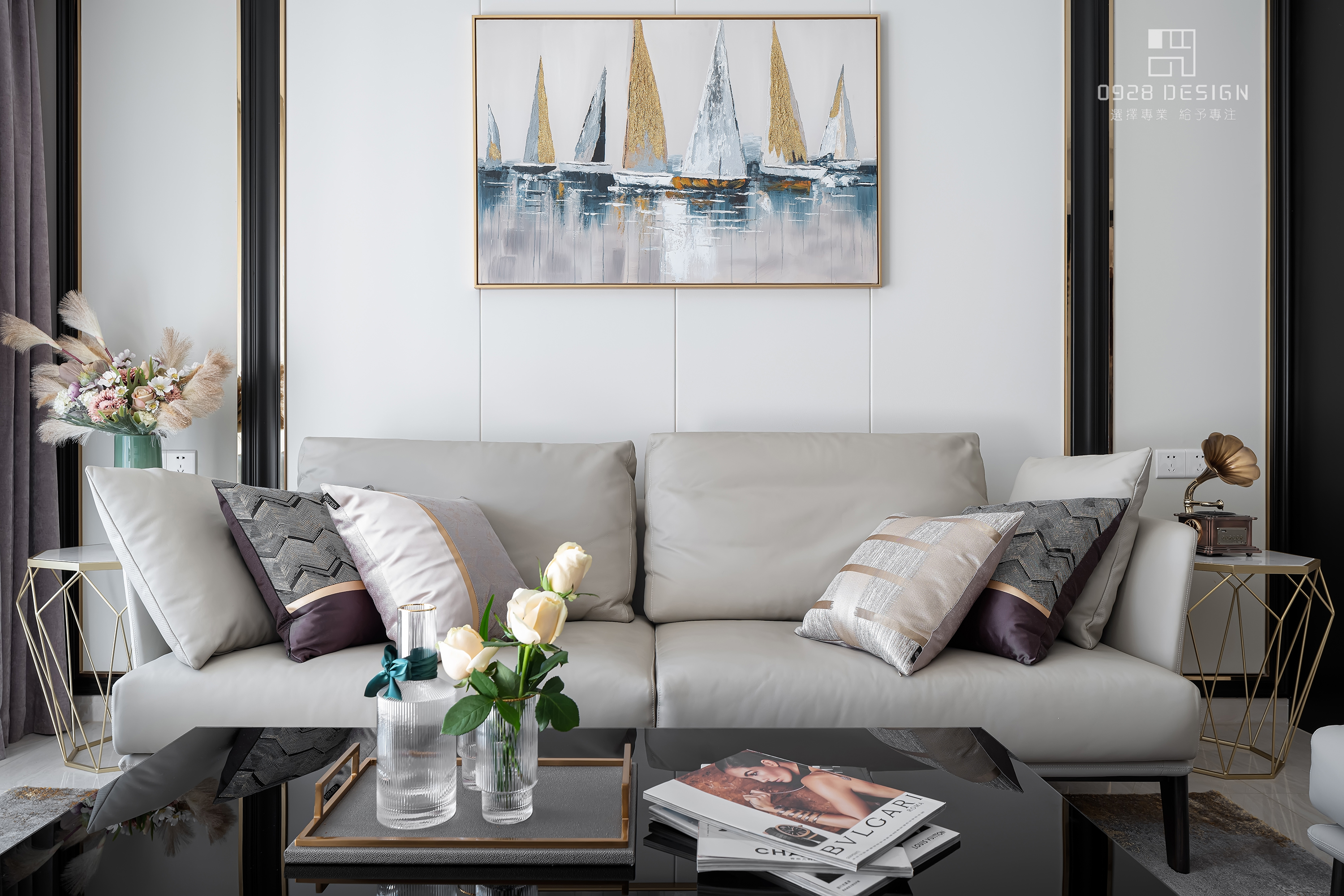 玖龙玺花园的后现代混搭家居设计-19