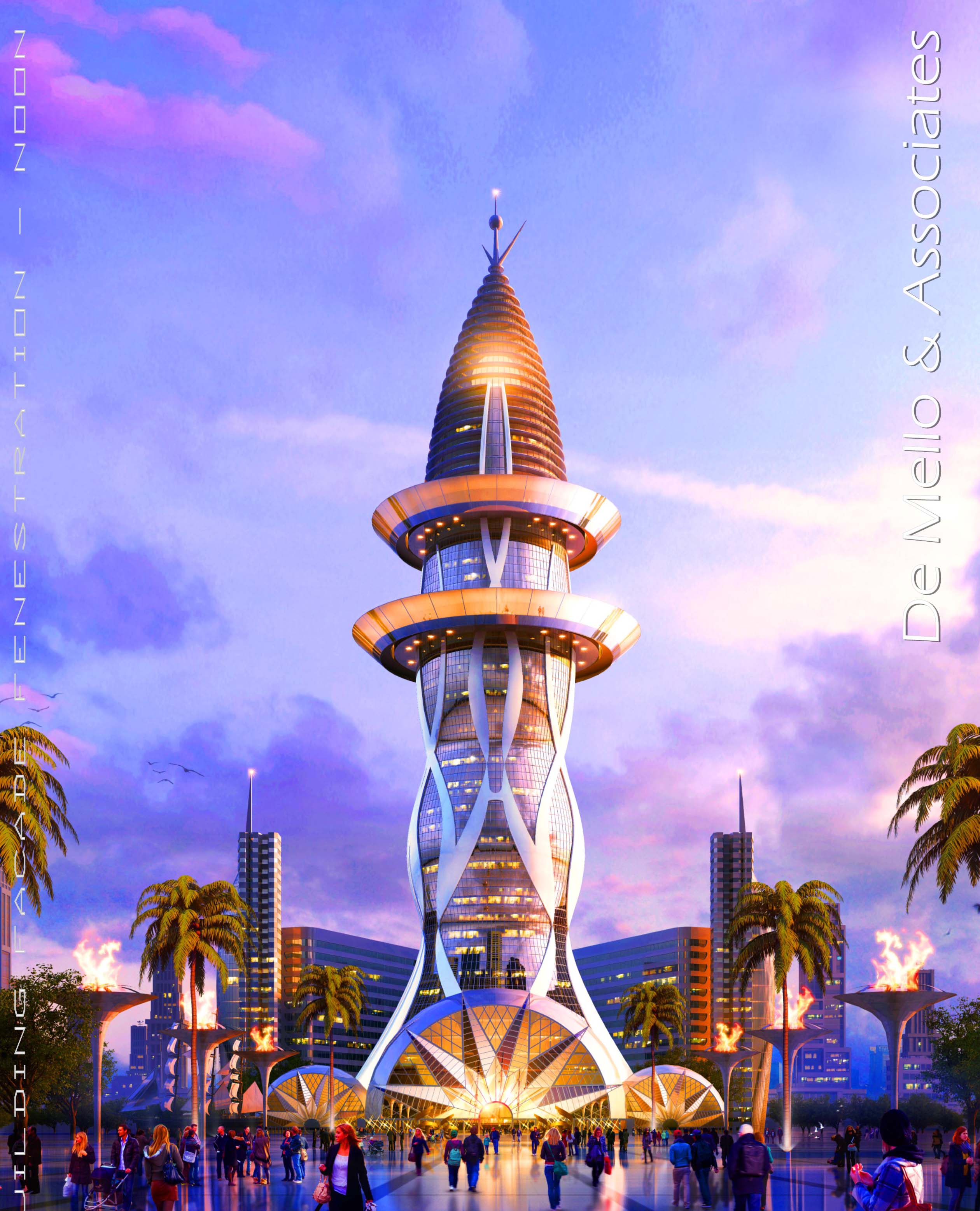 VivoMar · 绿色环保的未来办公餐饮酒店综合体设计-37