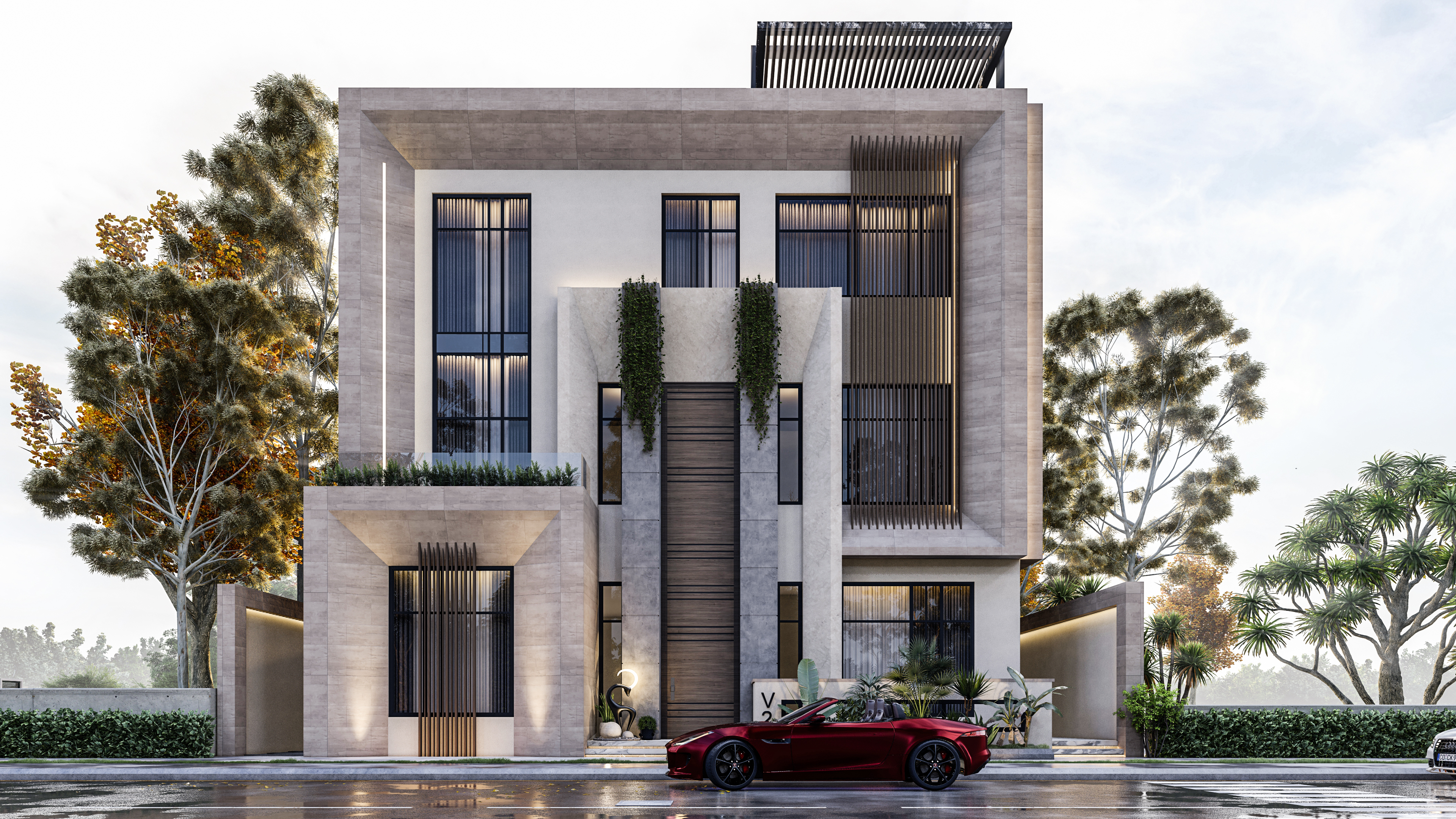 科威特现代别墅设计-3