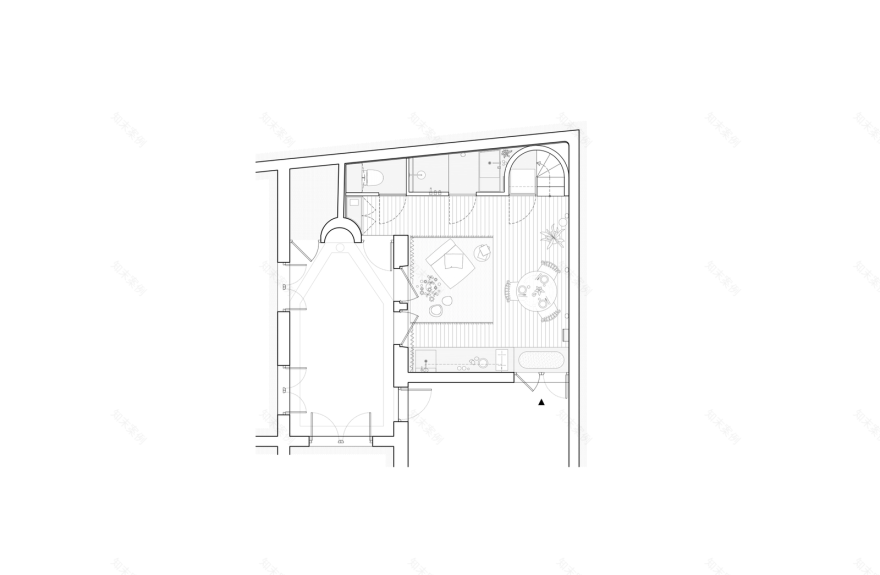 巴黎小户型公寓的细腻改造 | 光与材质的完美结合-26