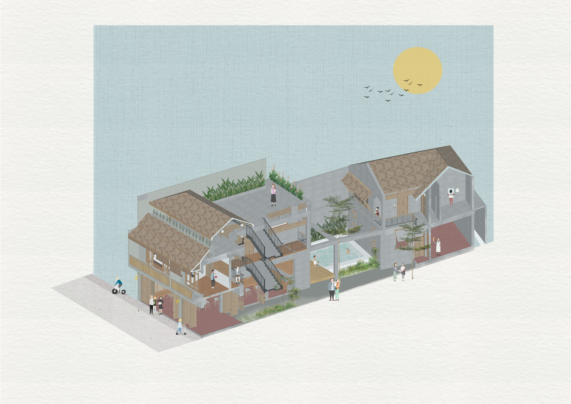 Hidden Garden Hostel / Full Scale Studio-62