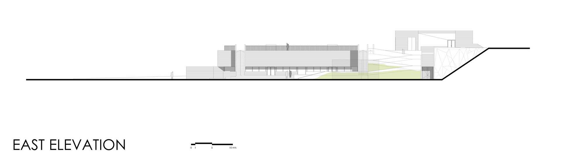 智利森林中的圣乔治学院体育馆-59