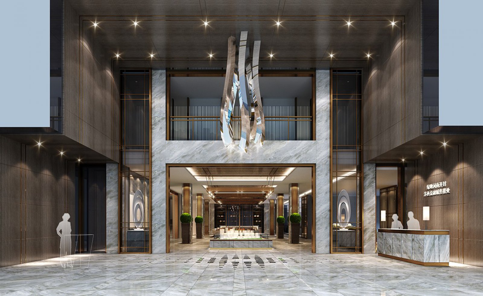 河南开封绿地城售楼处  彼勒建设-23