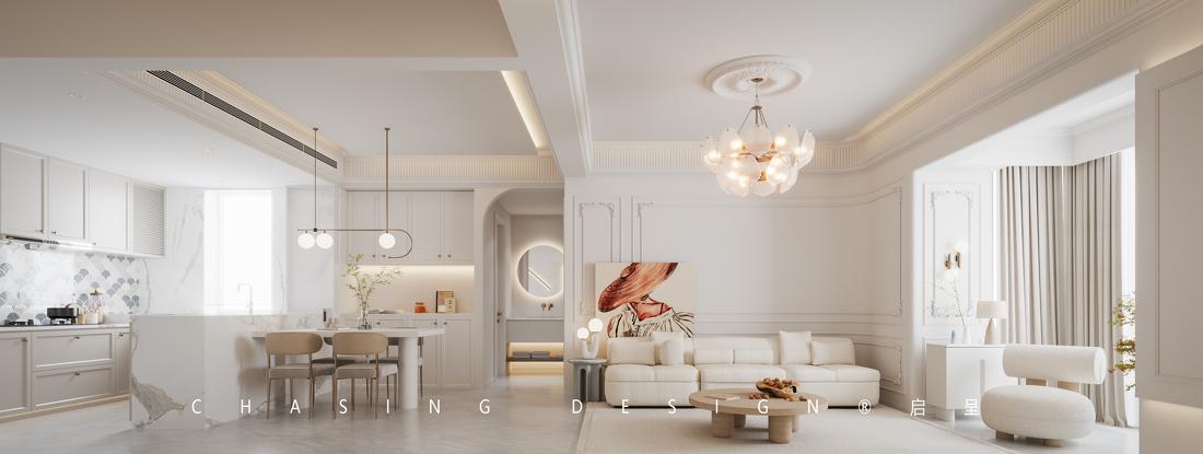 129㎡|一定不能错过的清新的奶油原木风-0