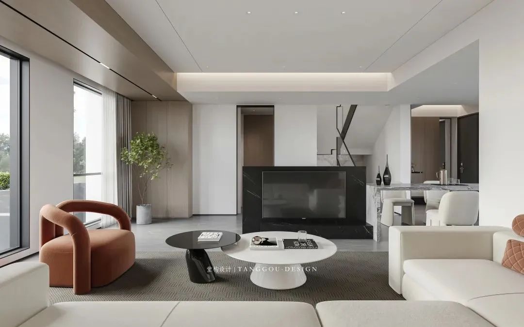 奶油色调私宅丨中国武汉丨堂构设计-92