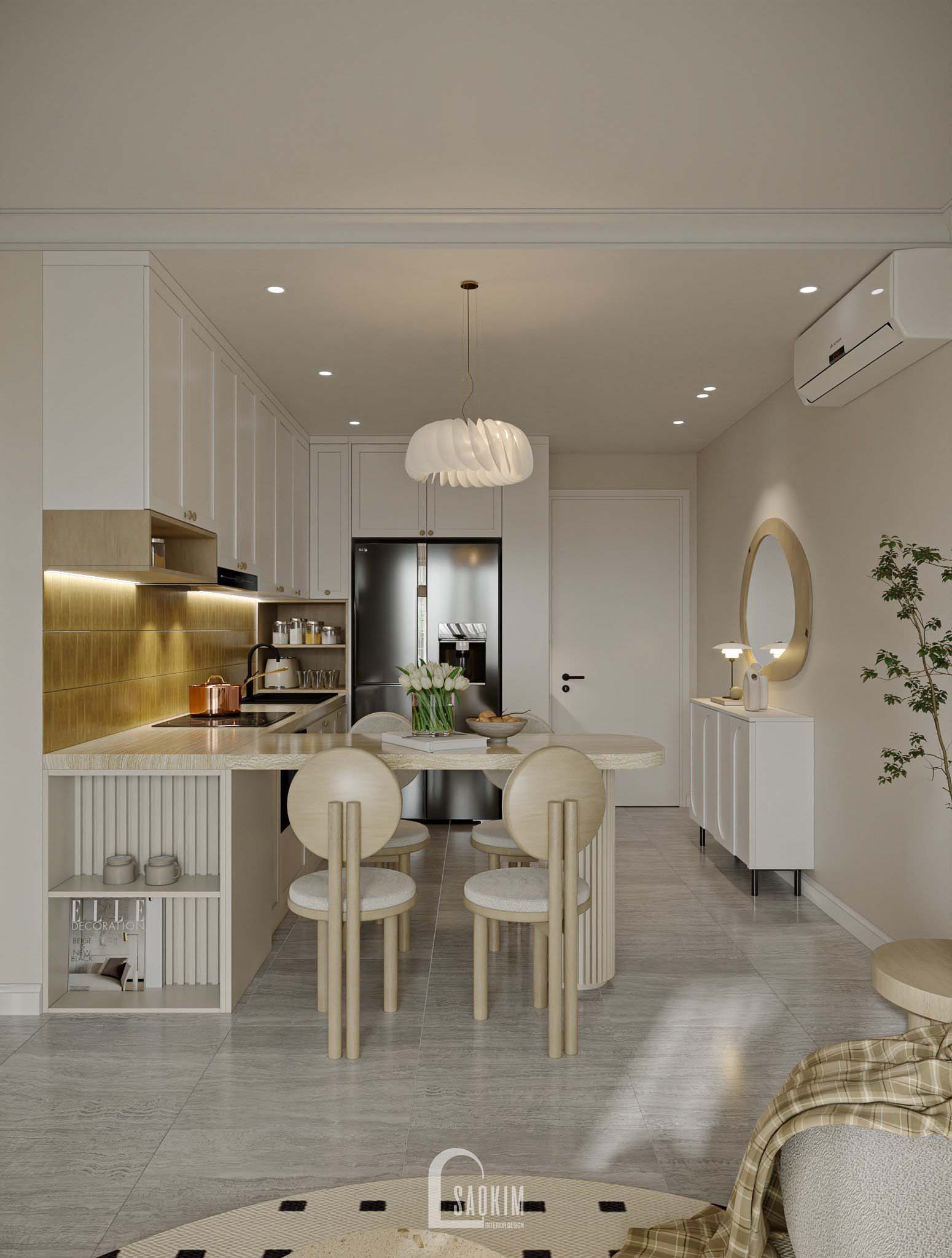 KoreanChic Style Apartment Interior-Vinhomes Ocean Park-9