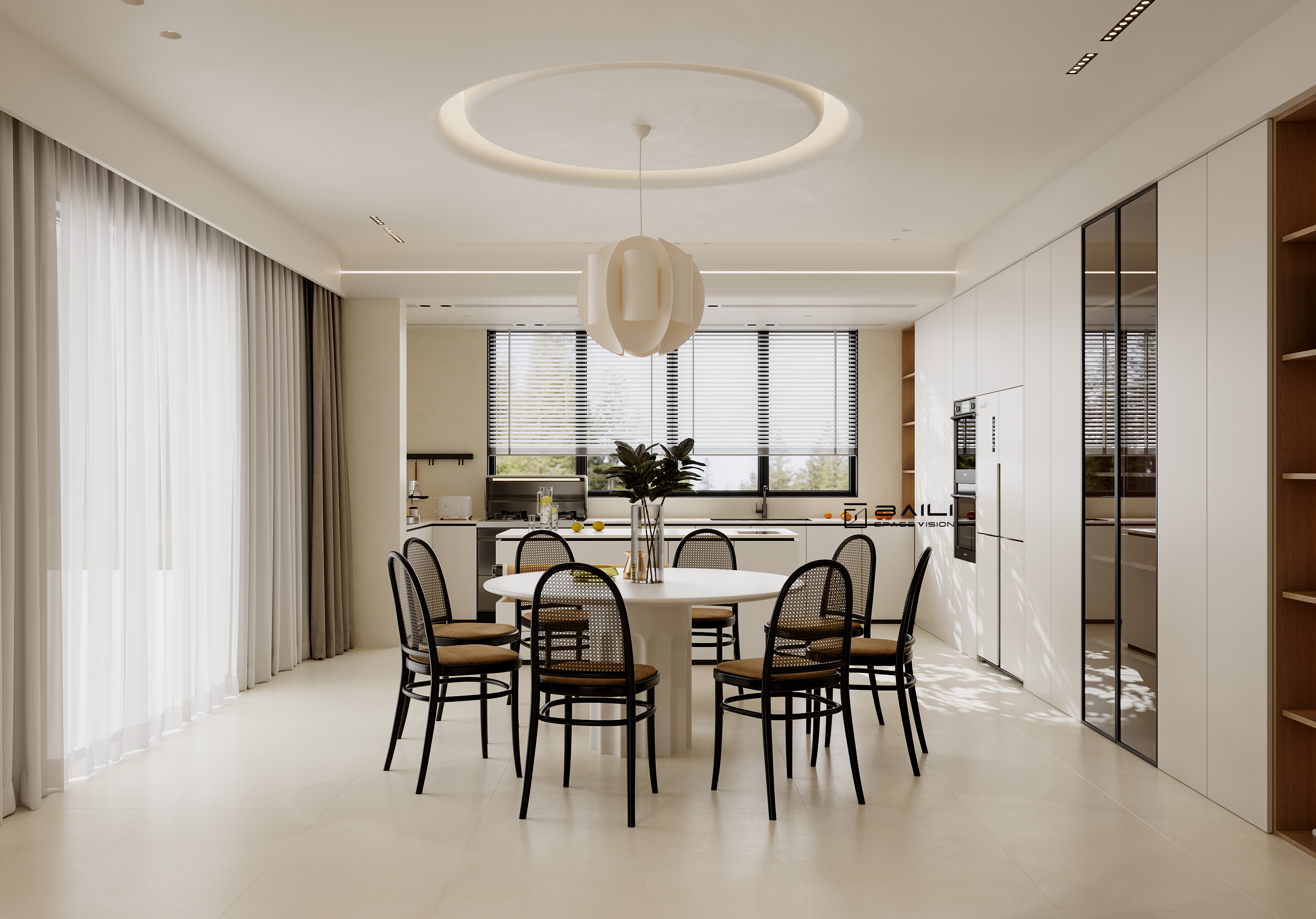 奶油风别墅全屋-2