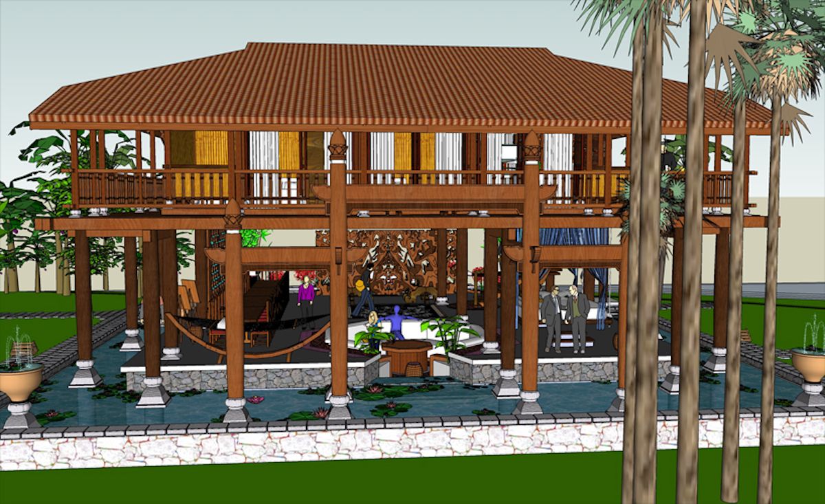 越南南部水乡别墅设计-8