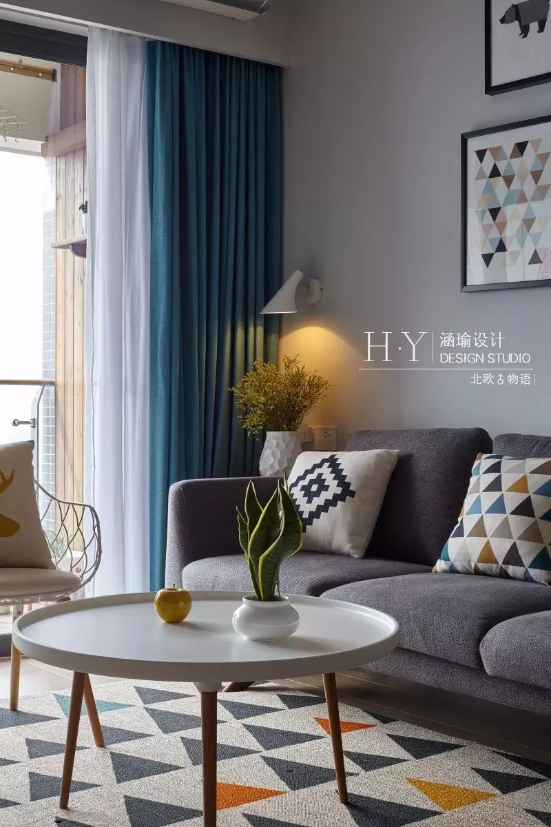 涵瑜设计打造 89㎡北欧清新风,实现空间通透与互动-35