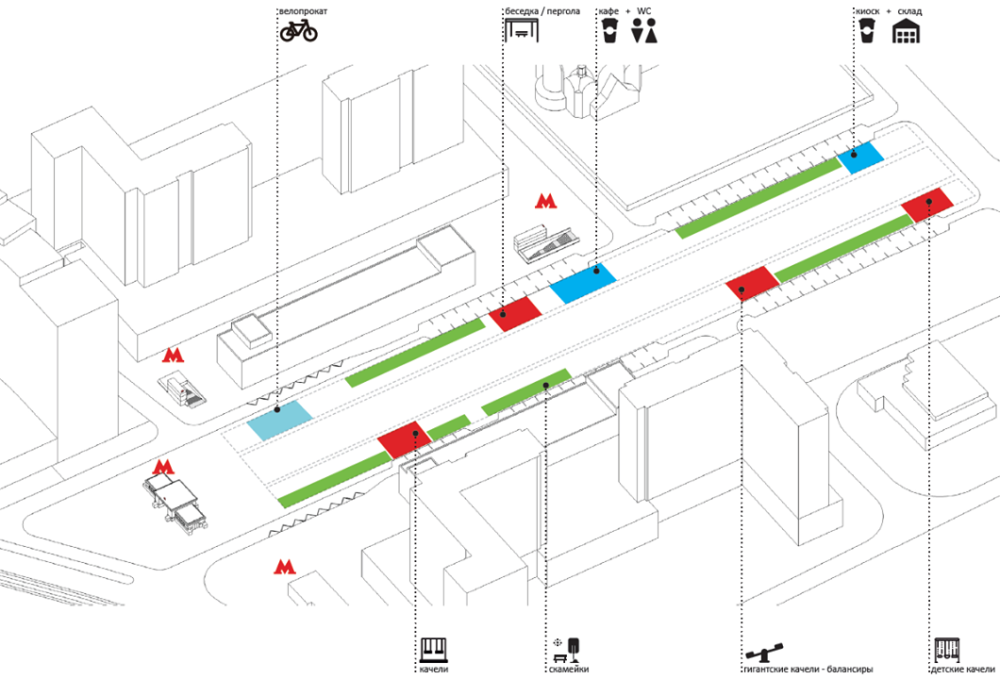 Сокольническая площадь（索科尔尼奇广场改善项目）丨俄罗斯莫斯科丨Megabudka-93