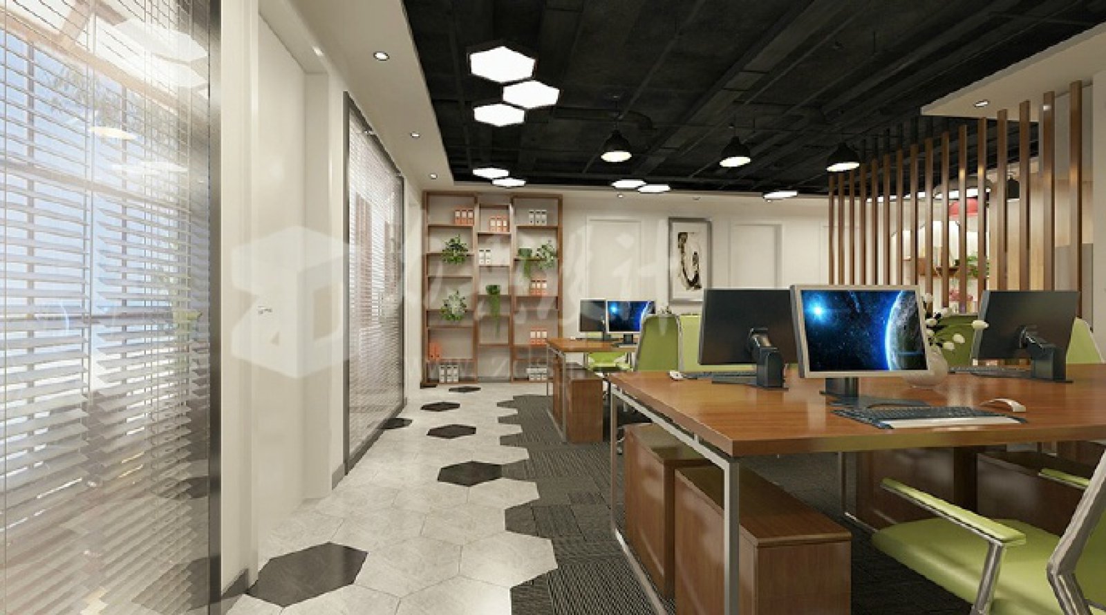 办公室里的小清新-9