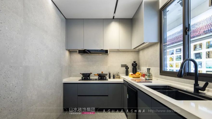 赛博朋克山水 S200 样板间丨山水空间装饰-40