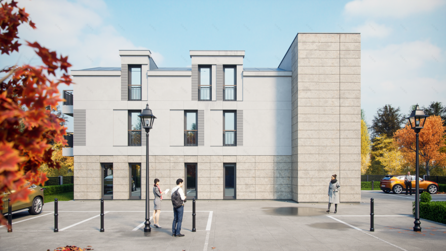 The Office Estate – Boutique Exterior Visualization-0