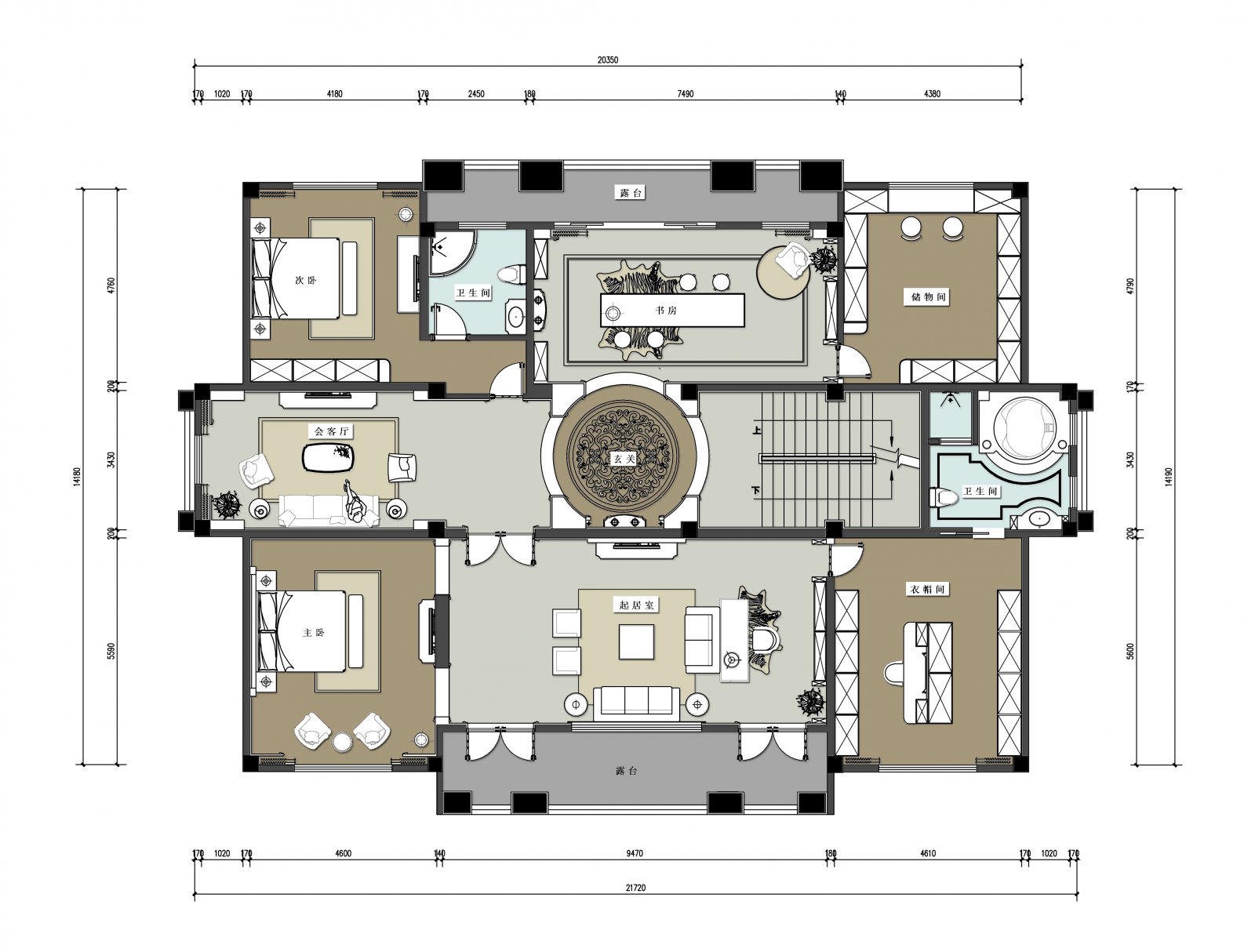 欧式豪宅别墅-23