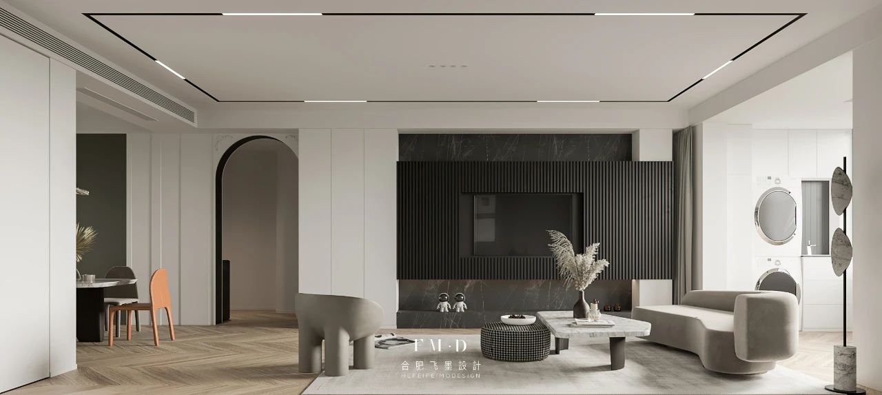 合肥飞墨设计新作 | 120㎡现代混搭风家居，打造优雅三代同堂生活-28