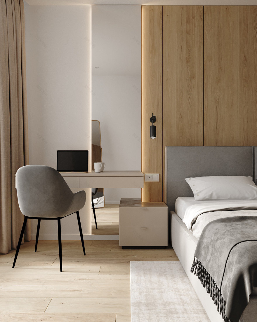 公寓简约室内设计丨乌克兰利沃夫-17