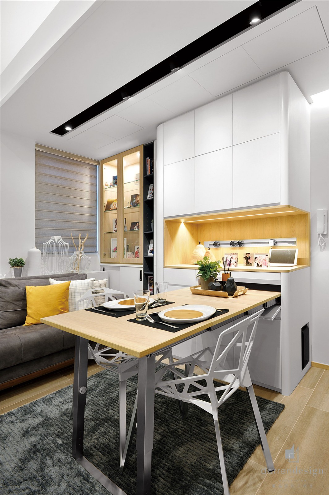 香港59m²收纳型二居室住宅  Darren Design-7