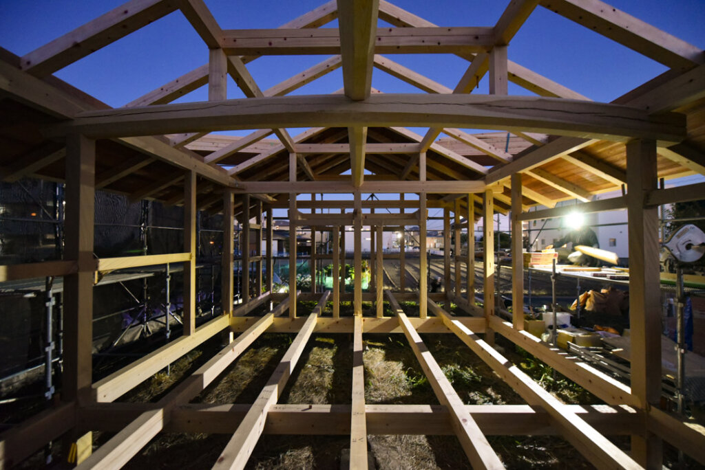 根の上の石場建て８　建前丨水野设计室-84