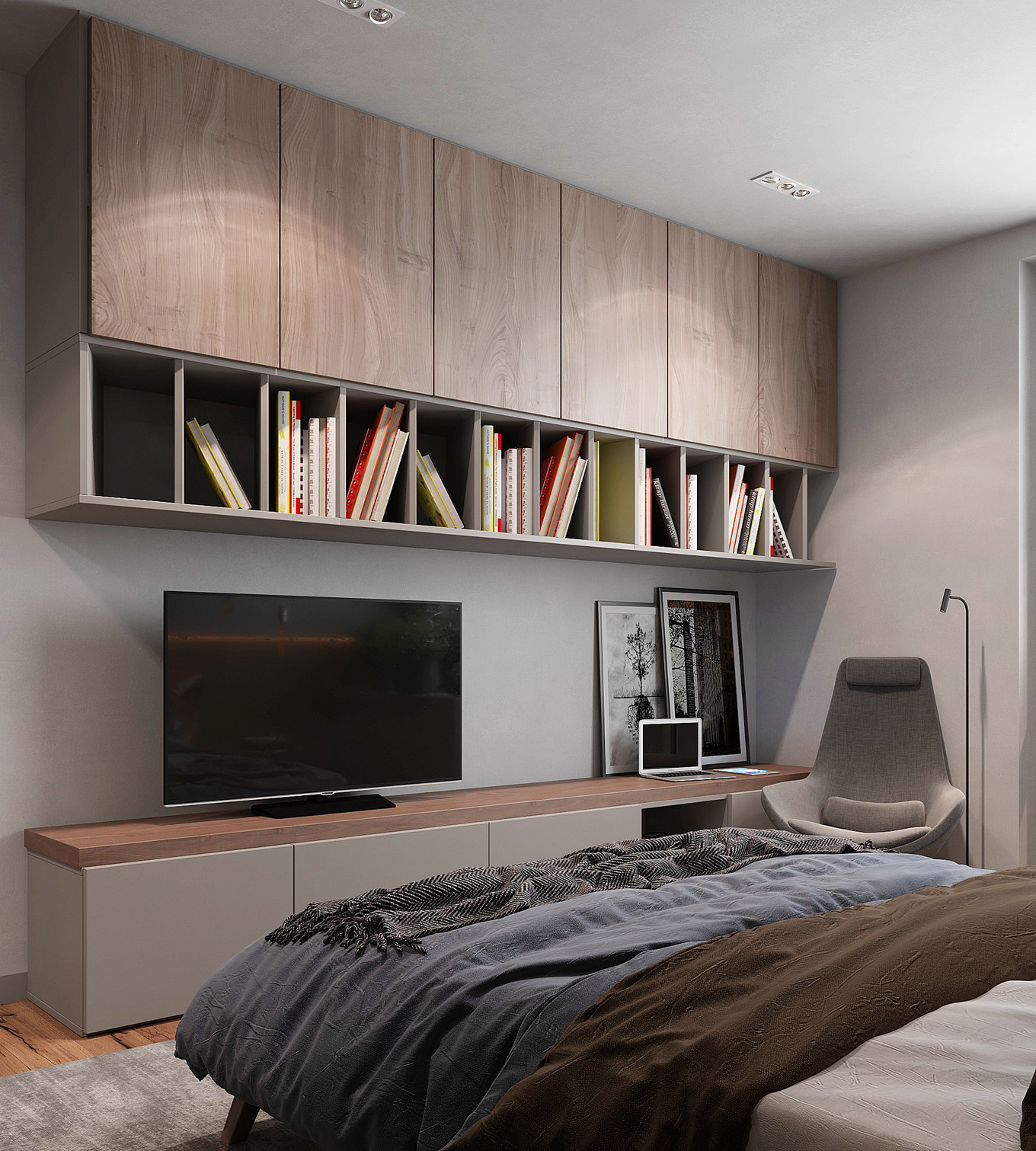 夏日清凉的清新冷色系室内设计-44