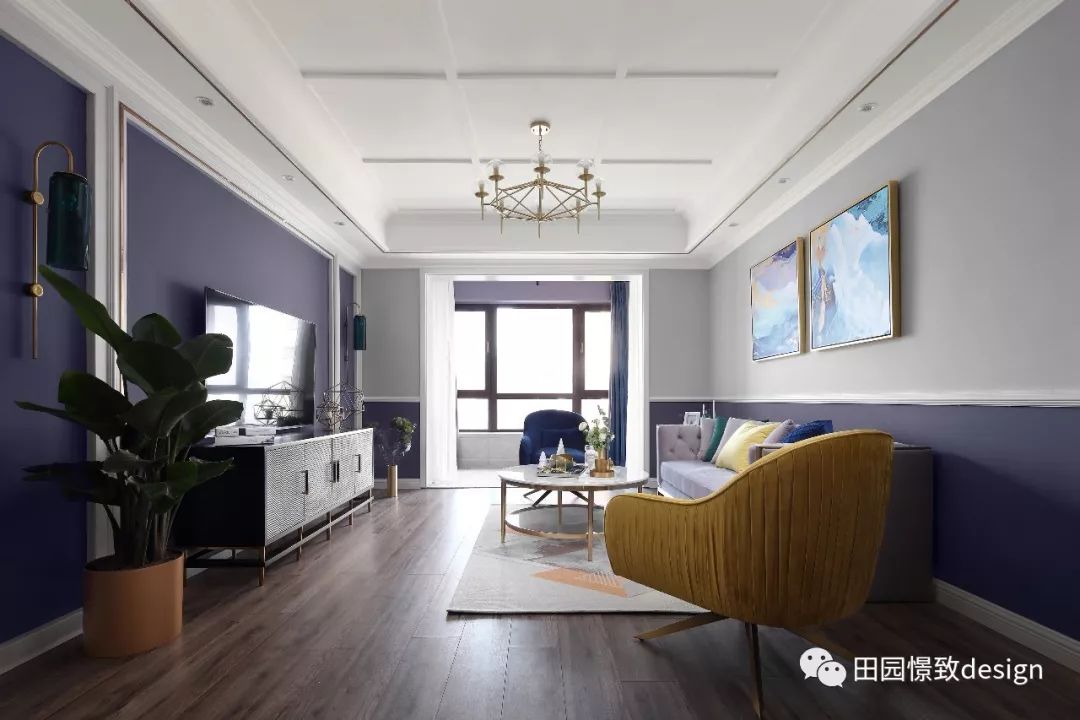 莫奈《鸢尾》的浪漫演绎——德阳香江华府 130 平米空间设计-34