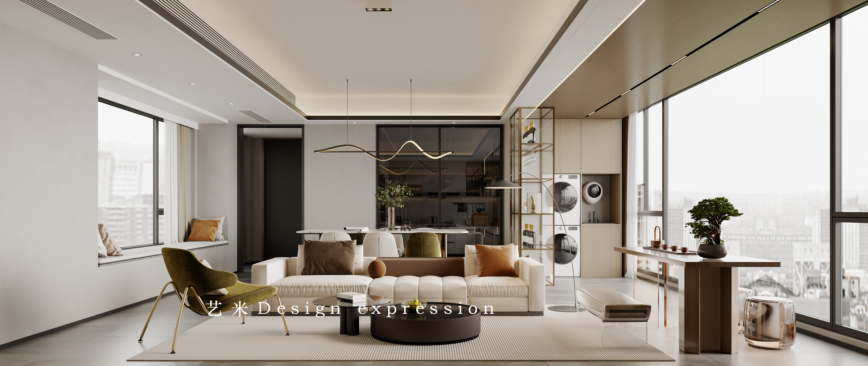 现代轻奢全屋-艺米效果图-5