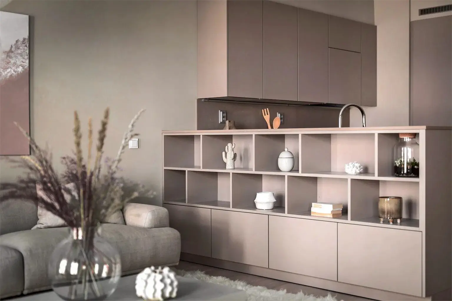 贝壳色的魅力 | 瑞典家庭公寓的温暖设计-8