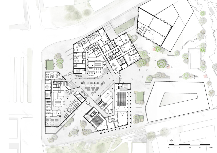 VIA 大学学院霍森斯校区丨丹麦丨C.F. Møller Architects-17