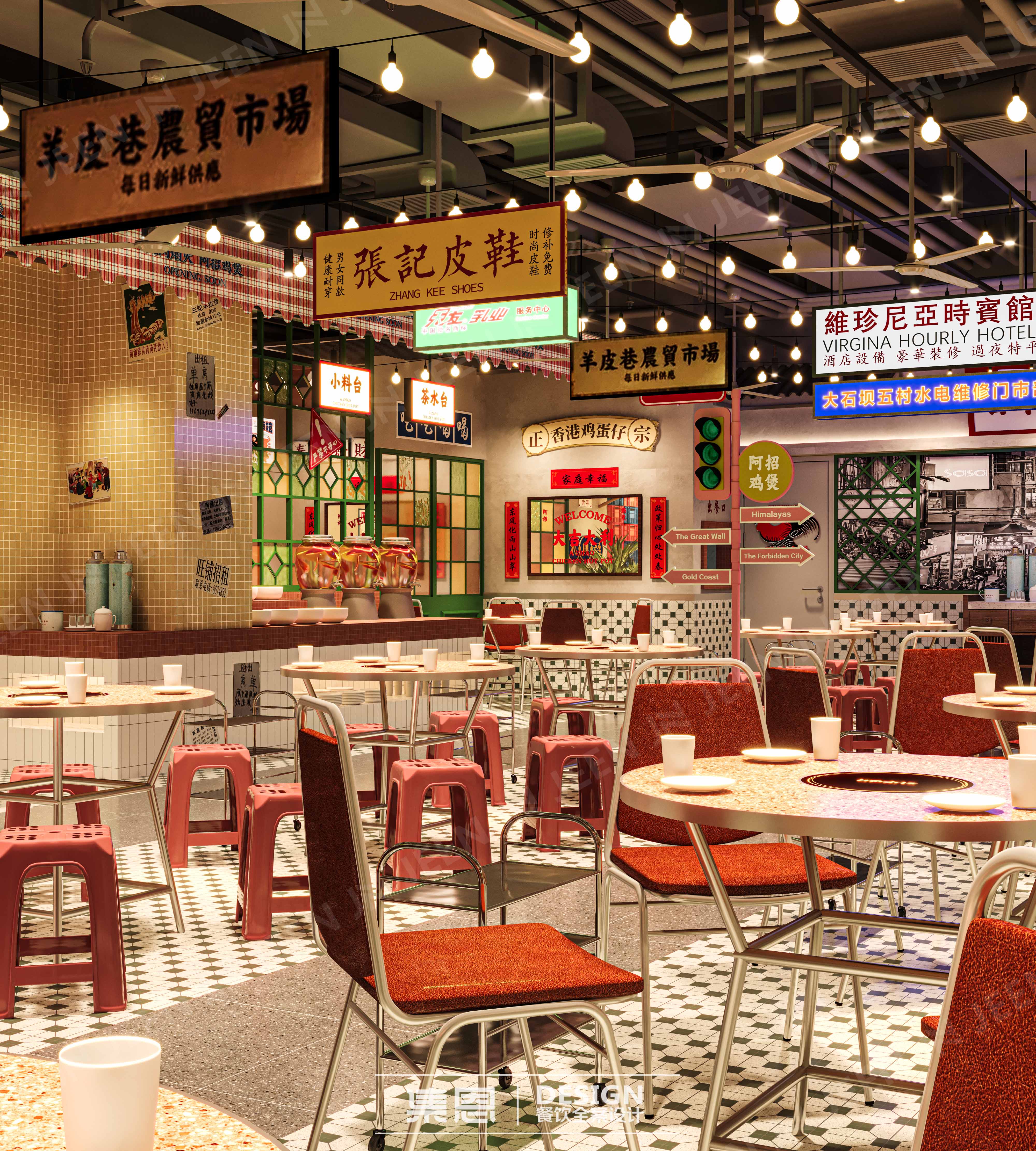 阿招鸡煲 · 二七万达店丨中国南阳丨集恩餐饮全案设计-17