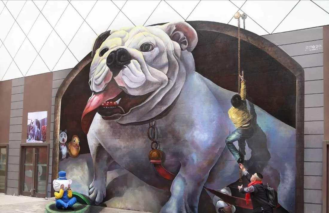 湖南株洲广场 3D 地画墙绘-0