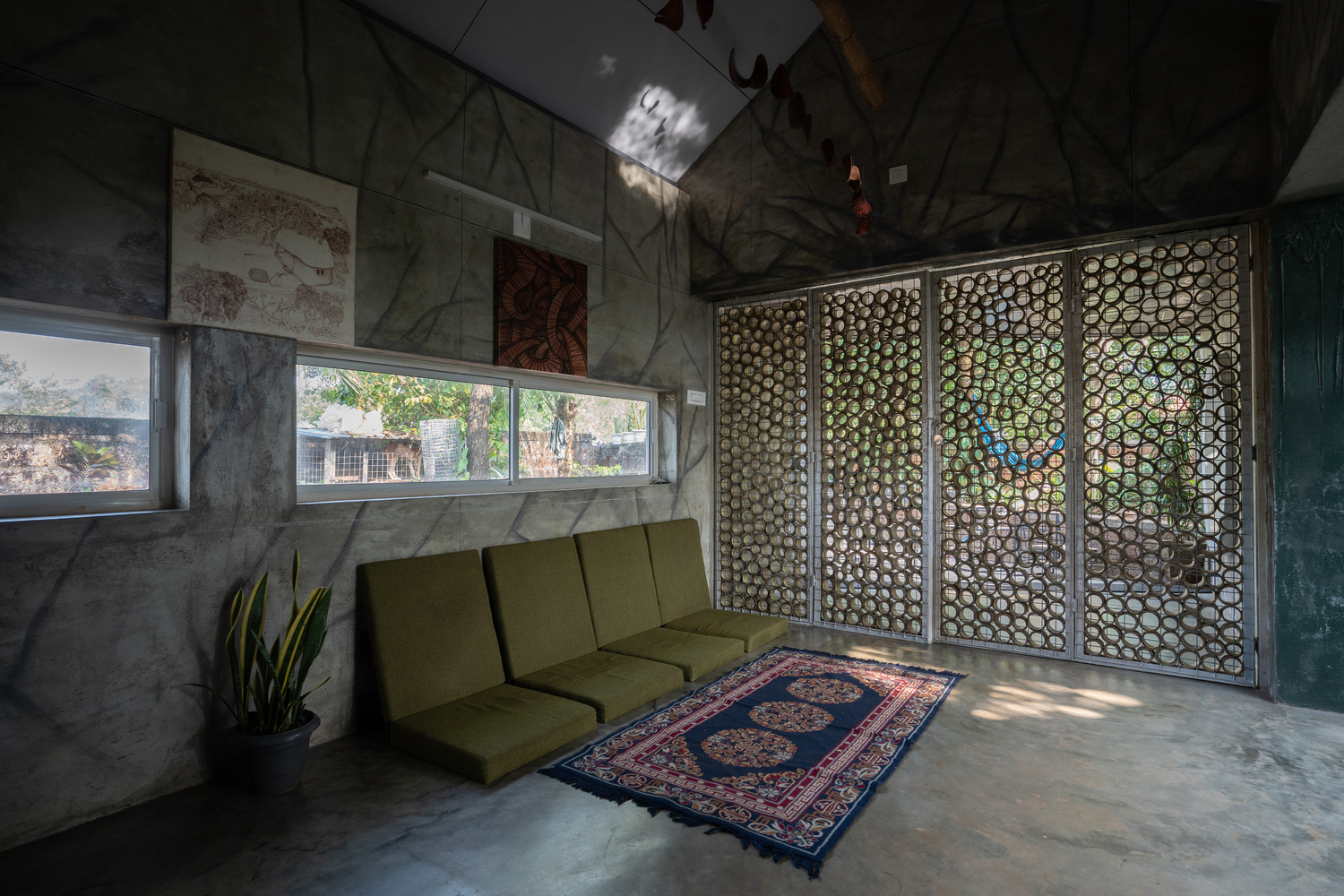 自然共生 · 印度艺术家住宅设计丨A Line Studio-29