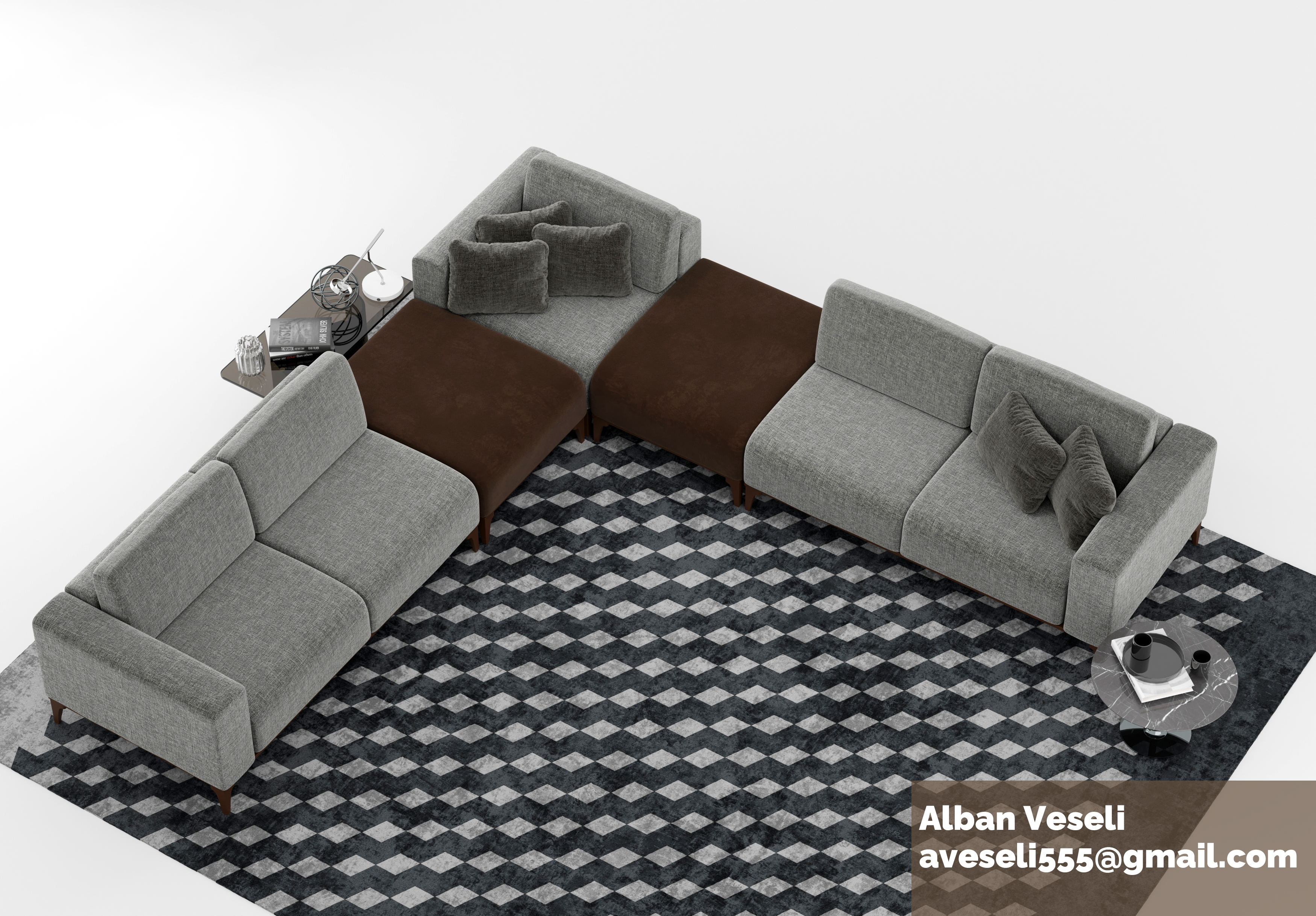 Leona 转角沙发设计丨CGI-10