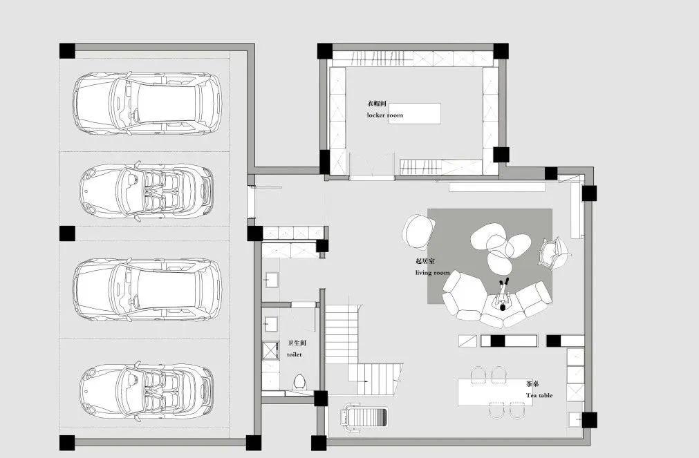 现代轻奢质感别墅设计-3